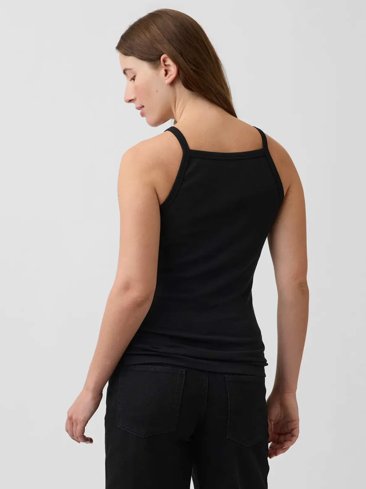 Maternity Modern Apron-Neck Tank Top