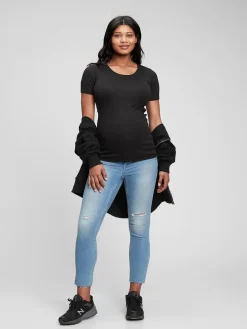 Maternity Modern Crewneck T-Shirt