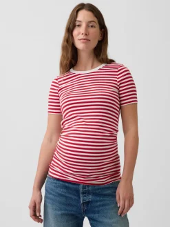 Maternity Modern Crewneck T-Shirt