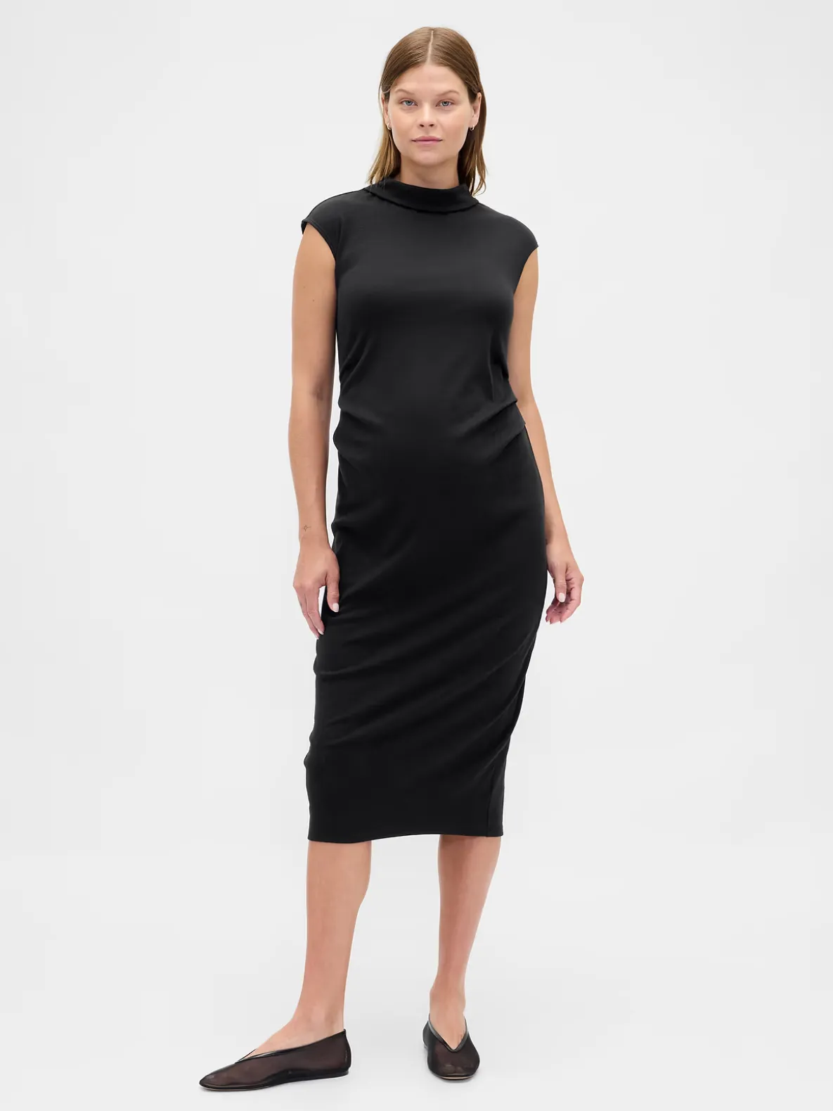 Maternity Modern Mockneck Dress