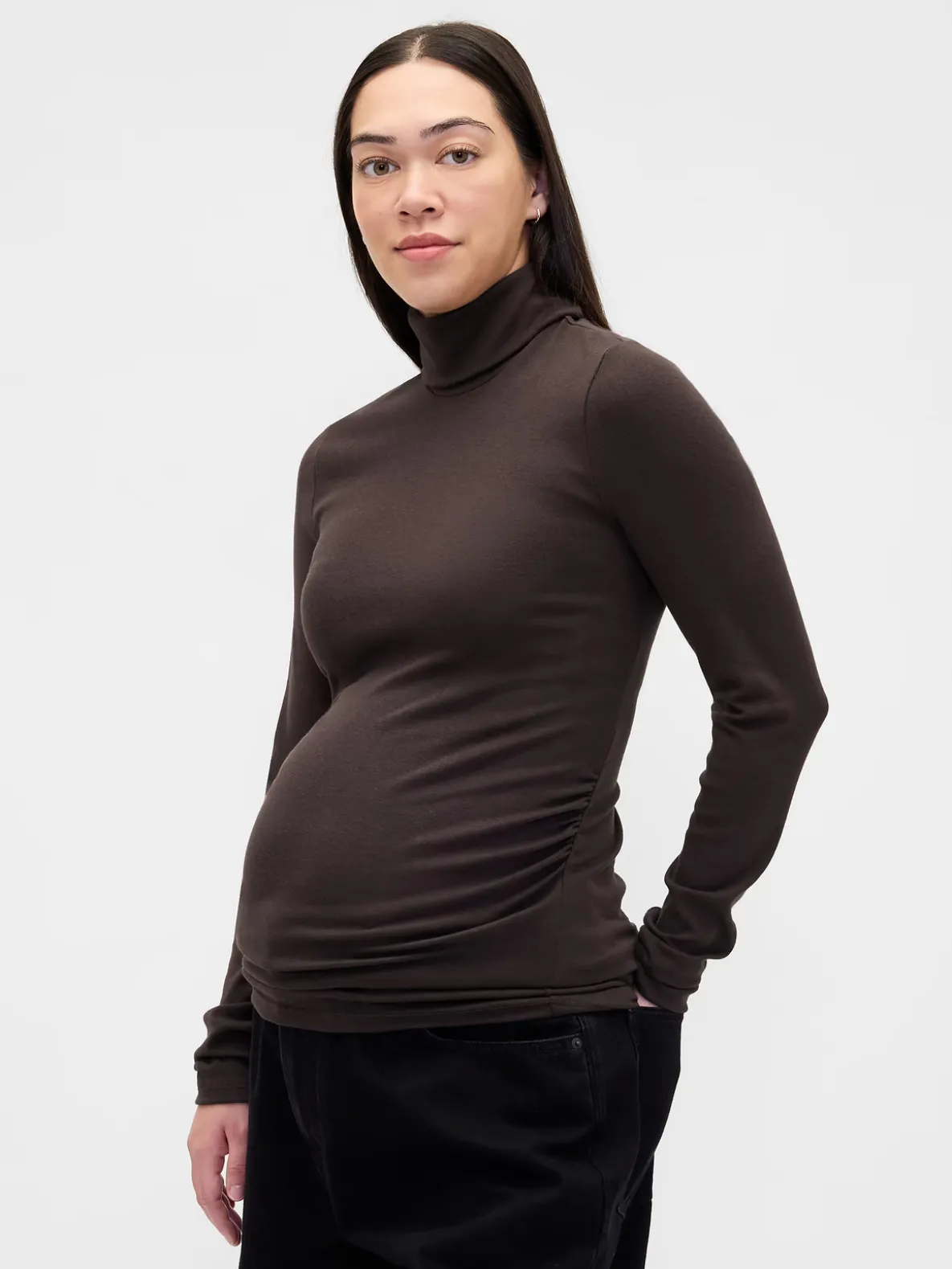 Maternity Modern Turtleneck Shirt