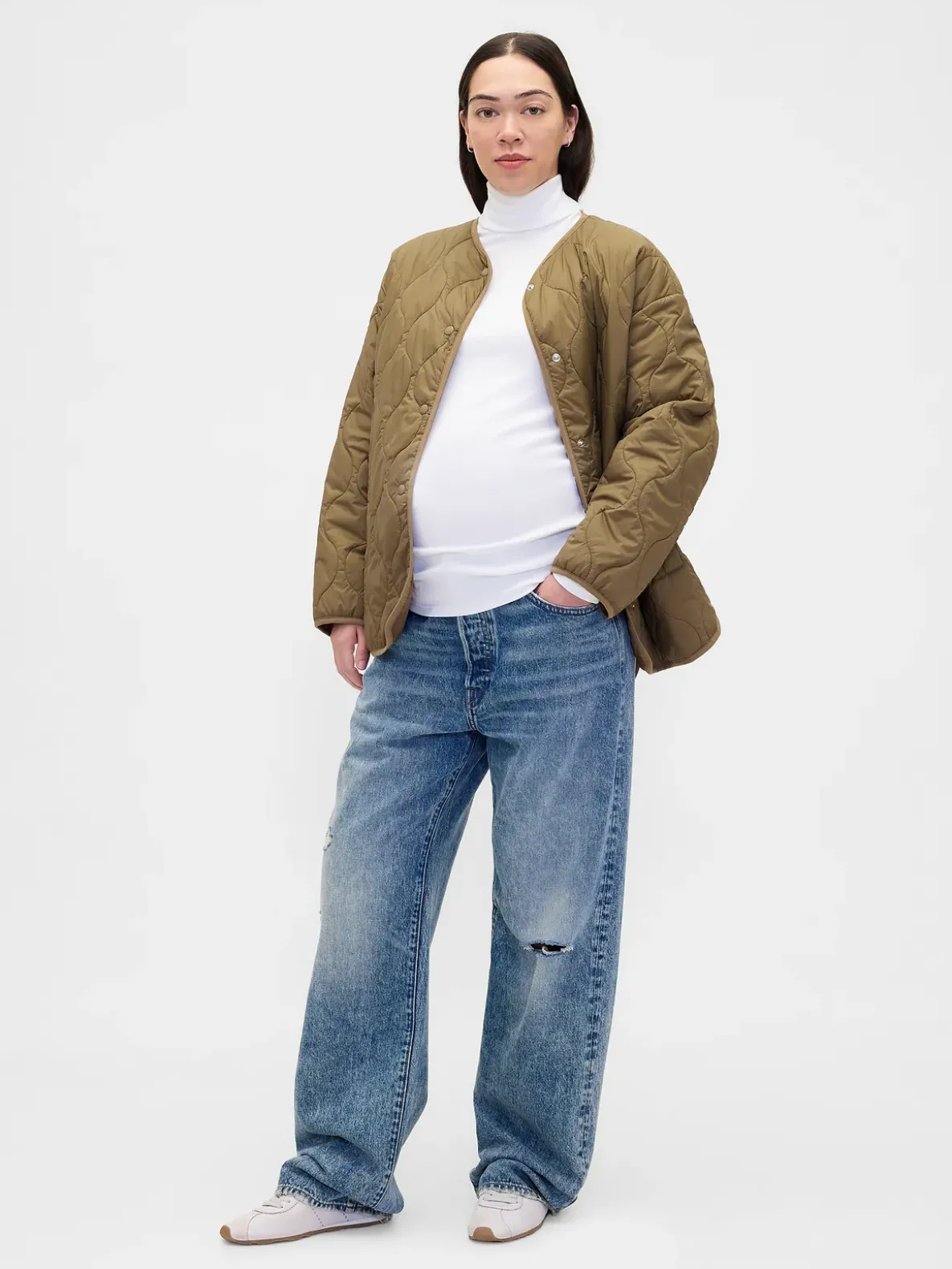 Maternity Modern Turtleneck Shirt