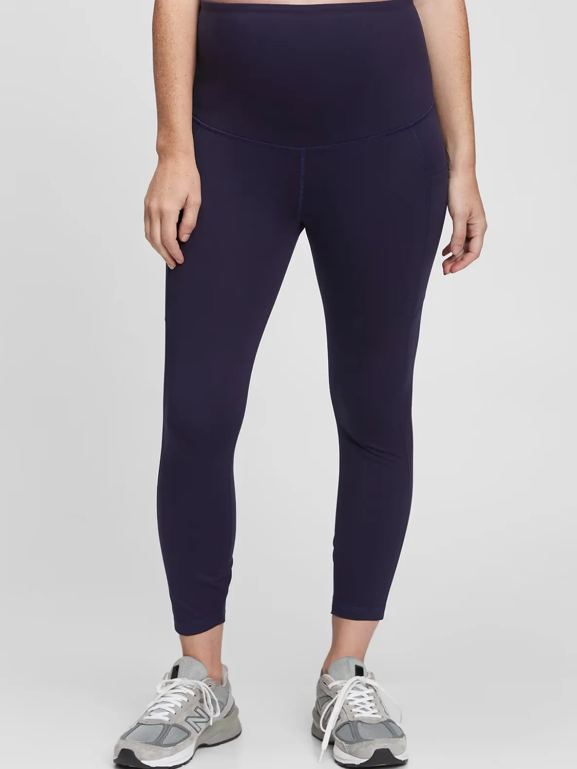Maternity Recycled Power Full Panel 7/8 Leggings