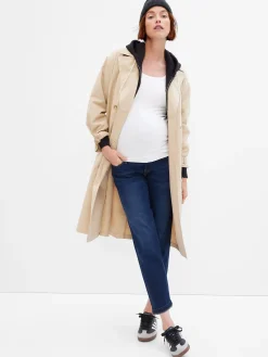 Maternity True Waistband Full Panel Girlfriend Jeans