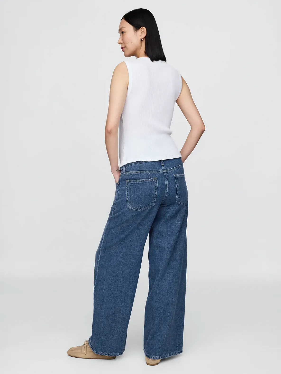 Maternity UltraSoft Full Panel Baggy Jeans