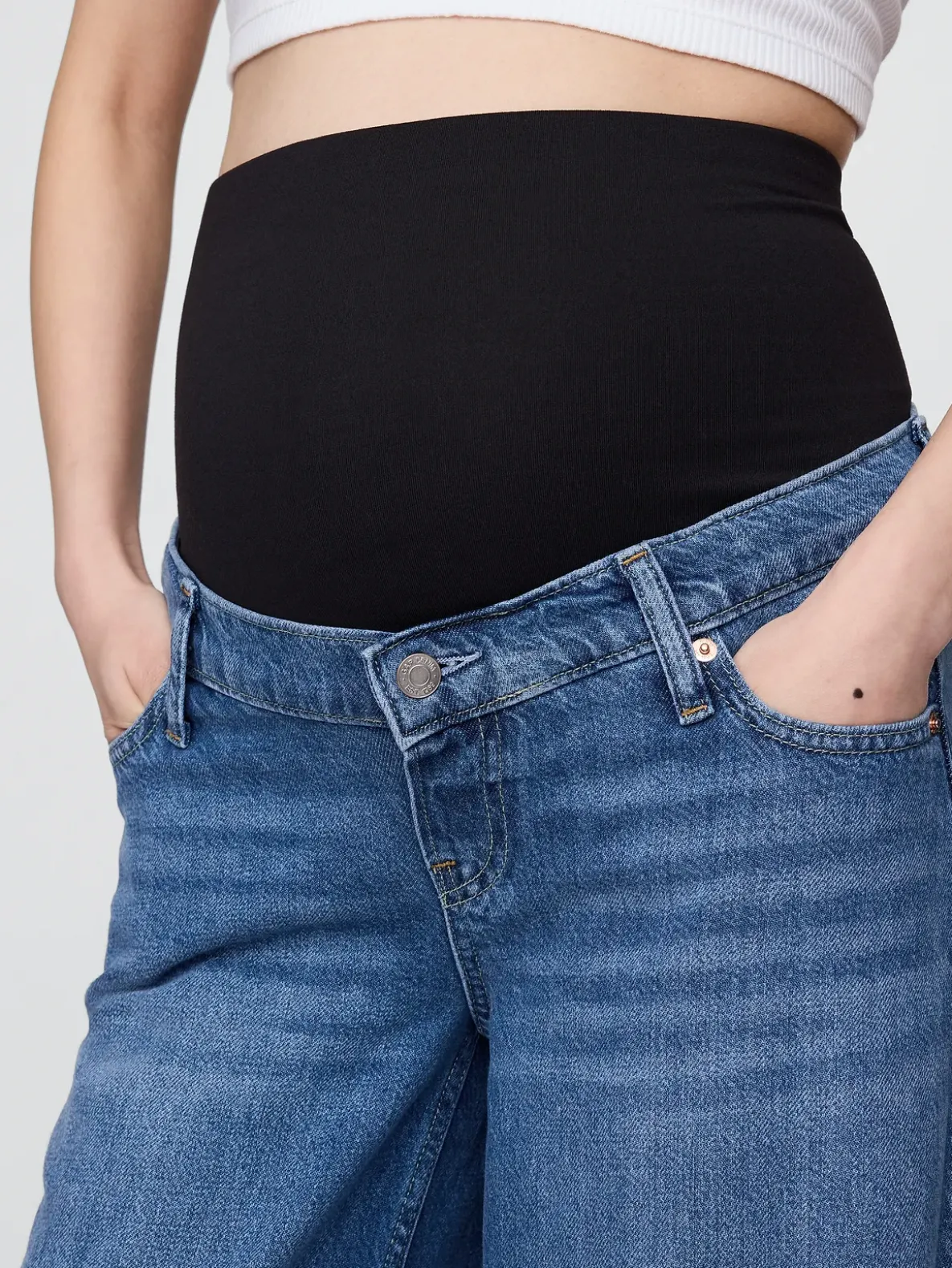 Maternity UltraSoft Full Panel Baggy Jeans