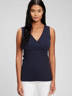 Maternity V-Neck Nursing Tank Top