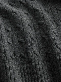 Merino Wool-Blend Cable-Knit Sweater