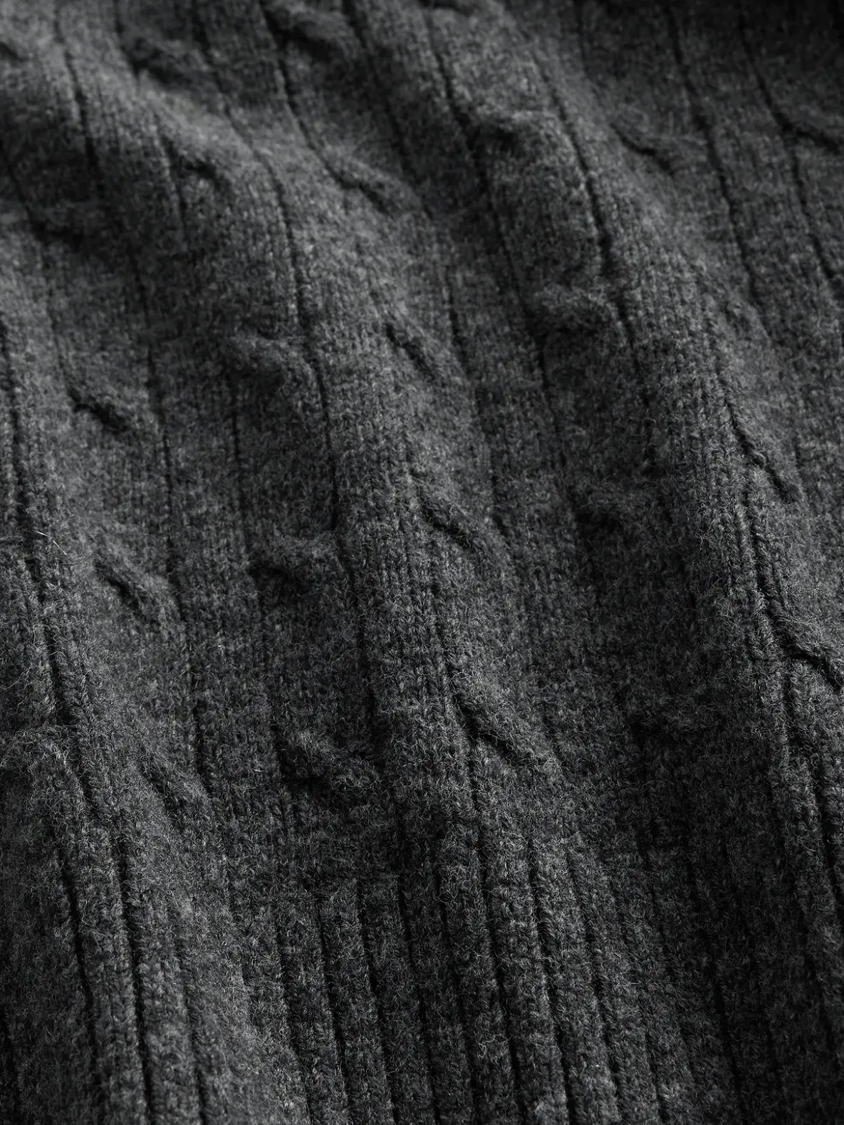Merino Wool-Blend Cable-Knit Sweater