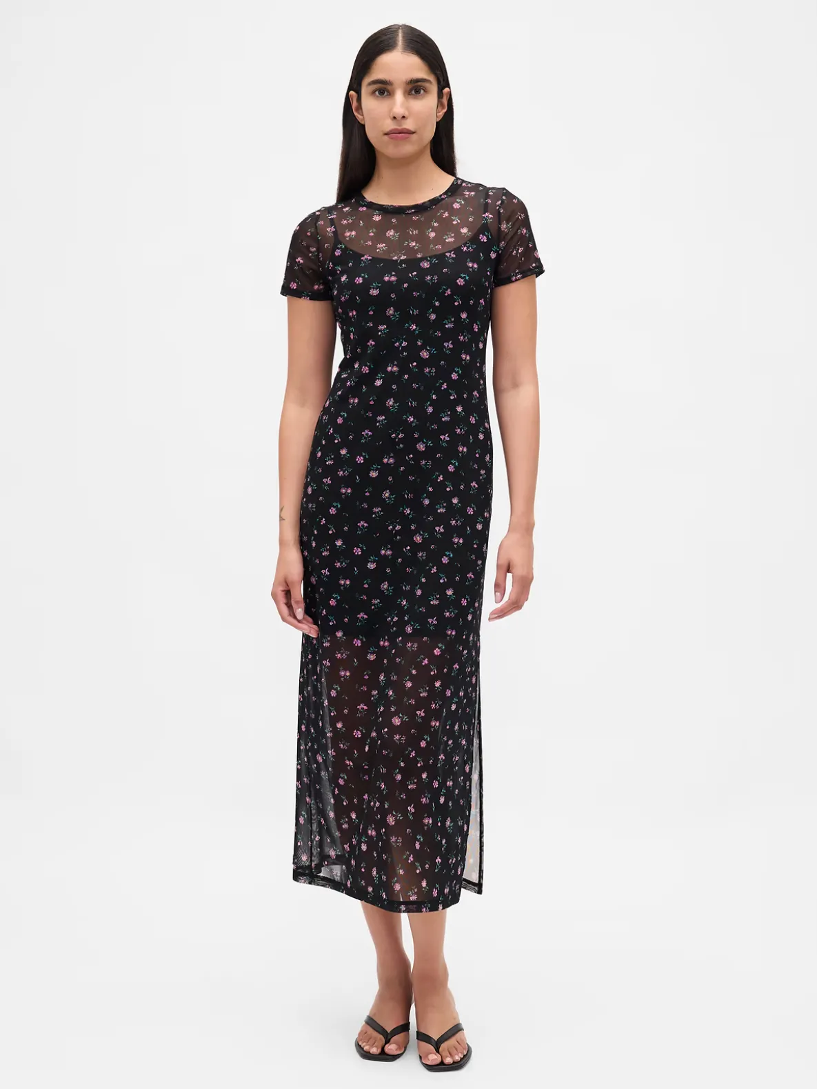 Mesh Maxi Dress