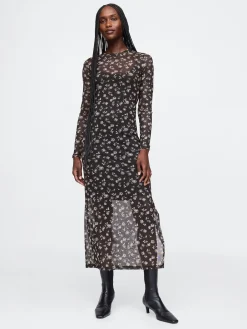Mesh Midi Dress