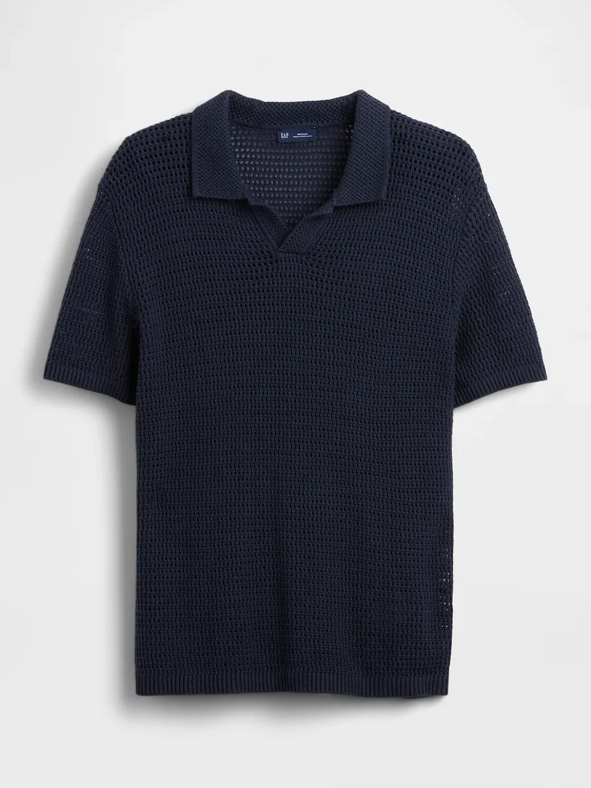 Mesh Polo Sweater