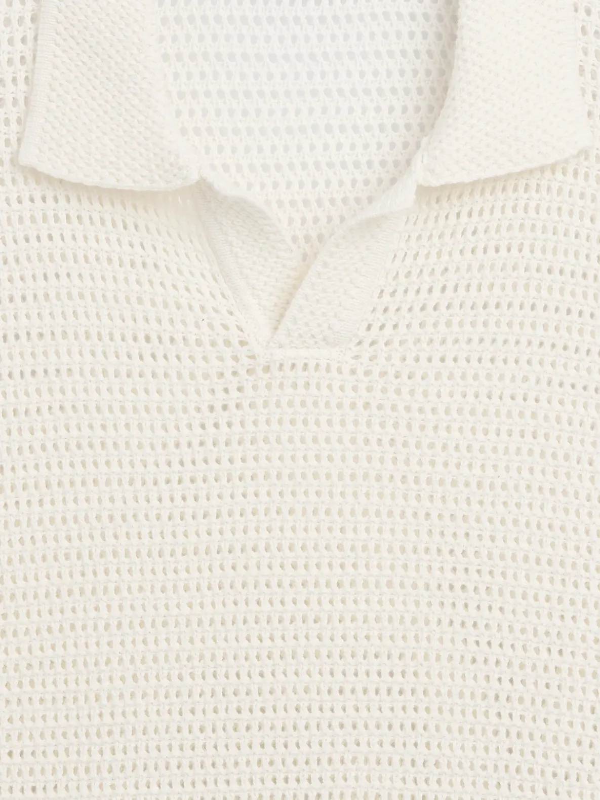 Mesh Polo Sweater