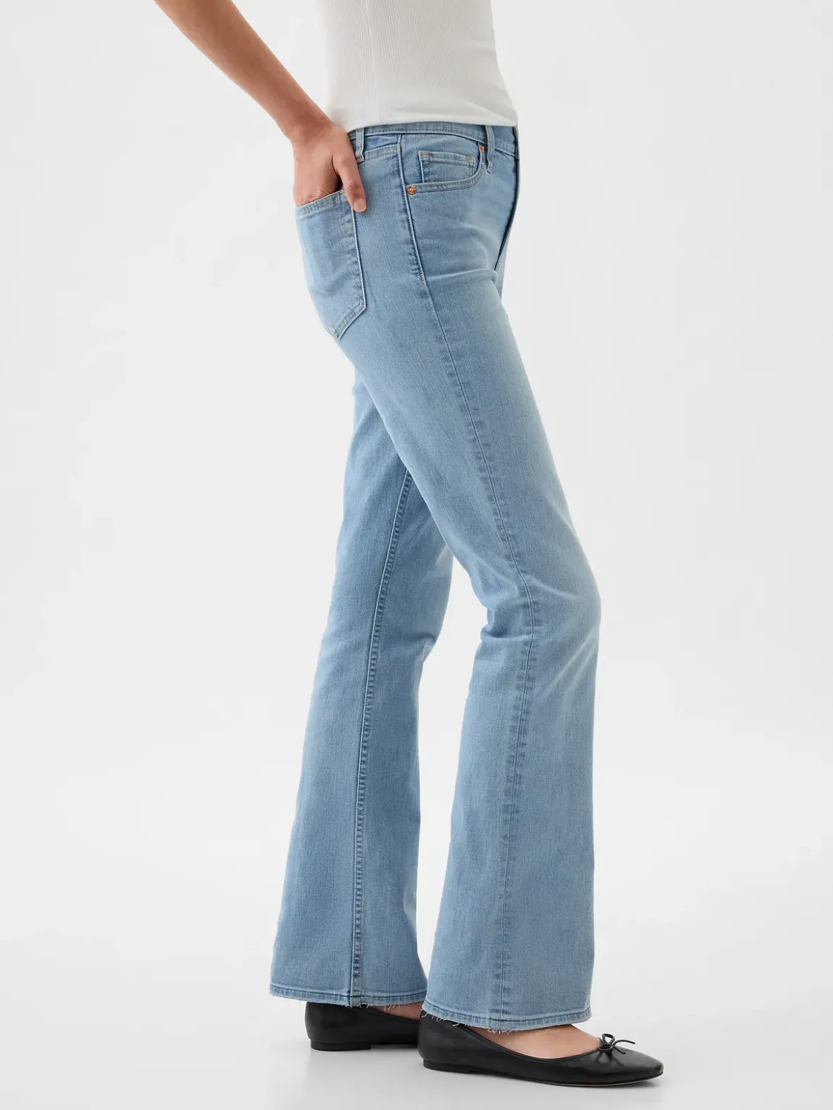 Mid Rise Baby Boot Jean