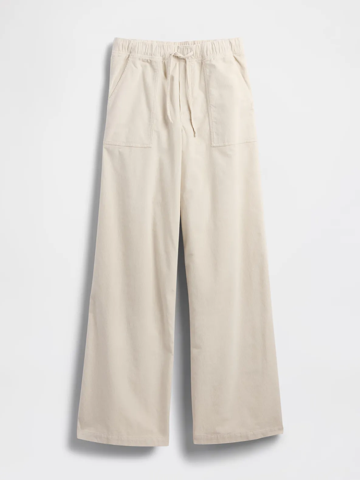 Mid Rise Corduroy Baggy Pants