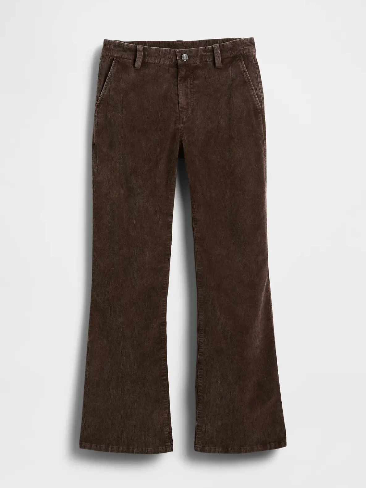 Mid Rise Corduroy Flare Pants