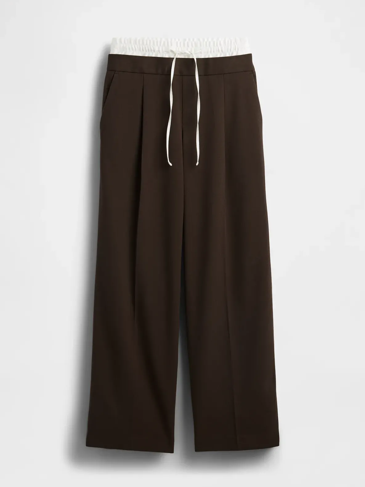 Mid Rise Double-Waist Pants
