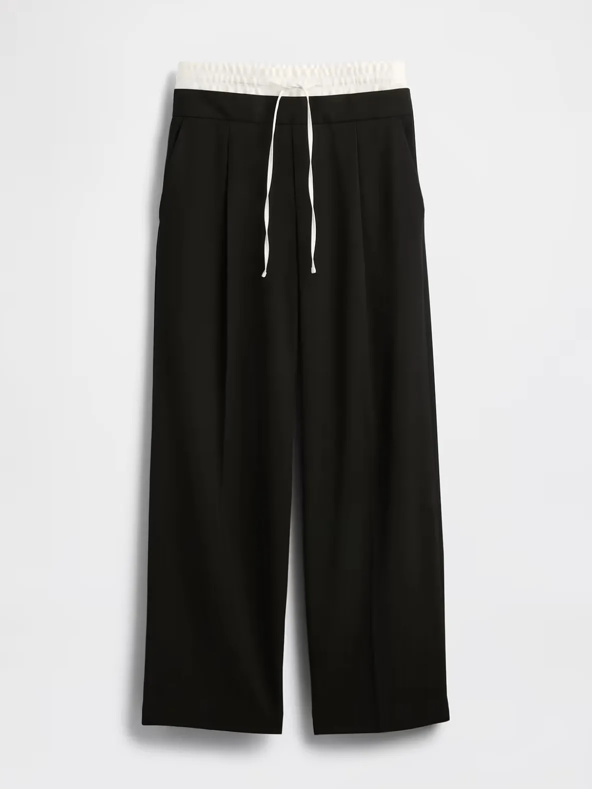 Mid Rise Double-Waist Pants