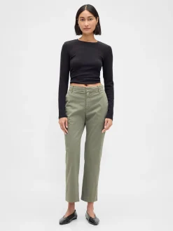 Mid Rise Khakis