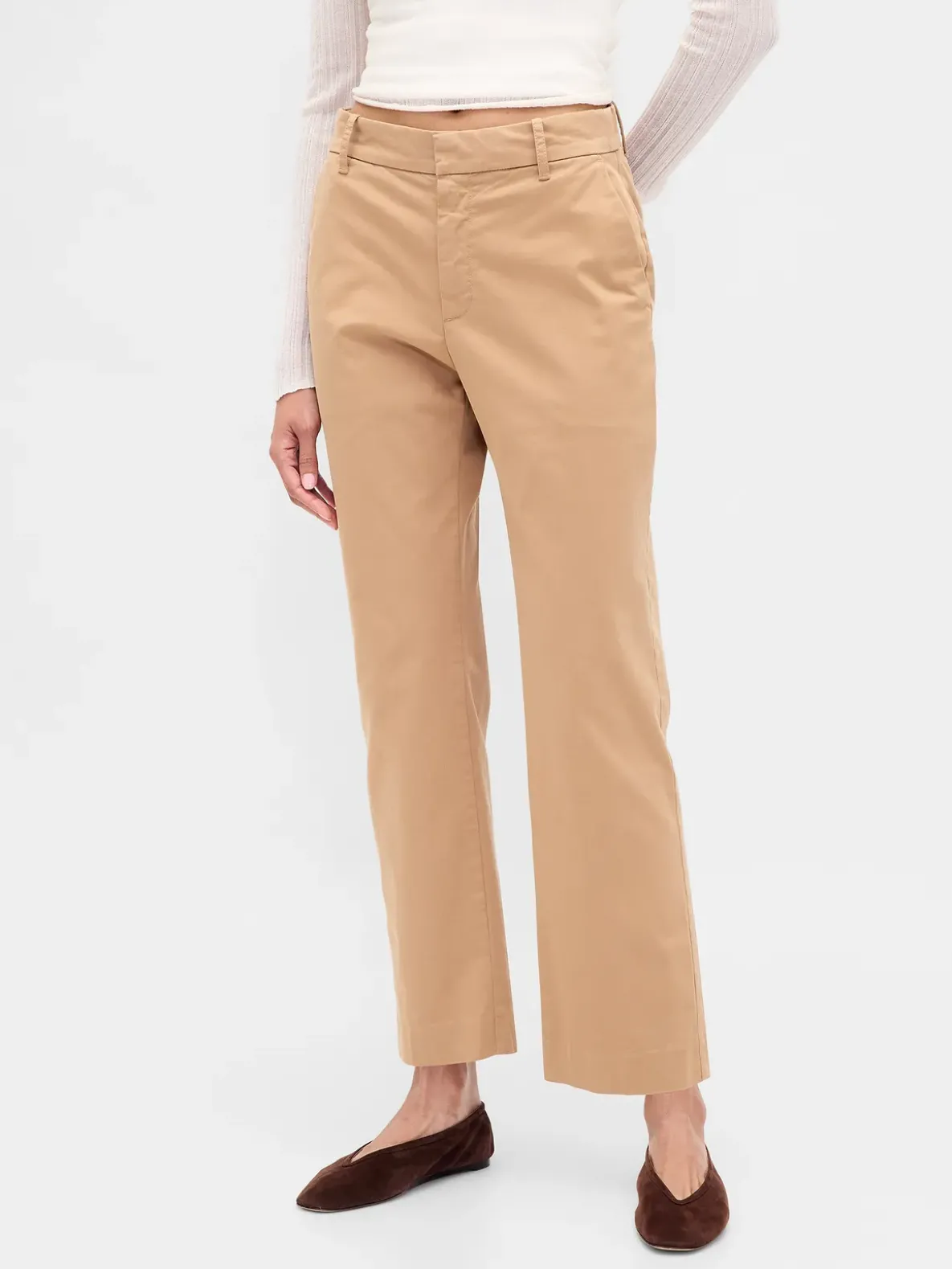 Mid Rise Khakis