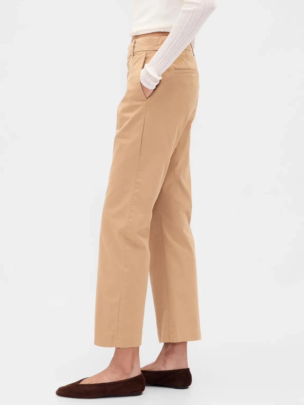Mid Rise Khakis