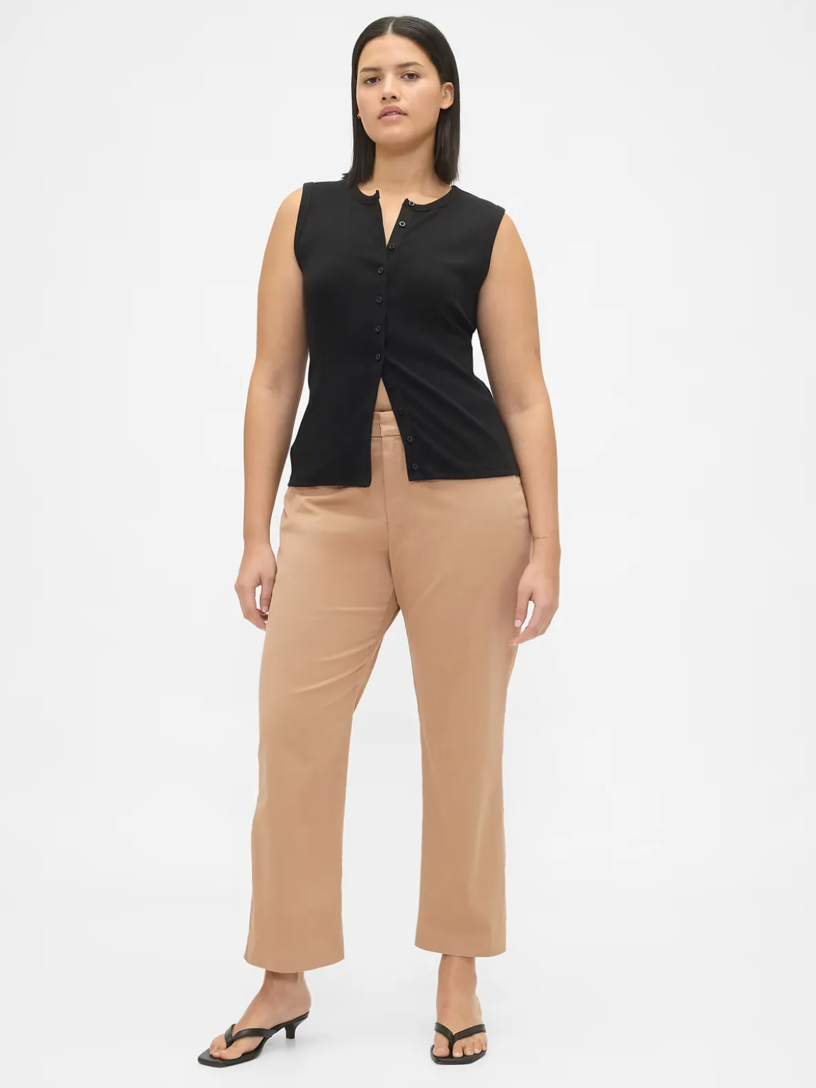 Mid Rise Khakis