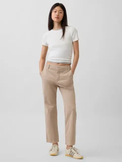 Mid Rise Khakis
