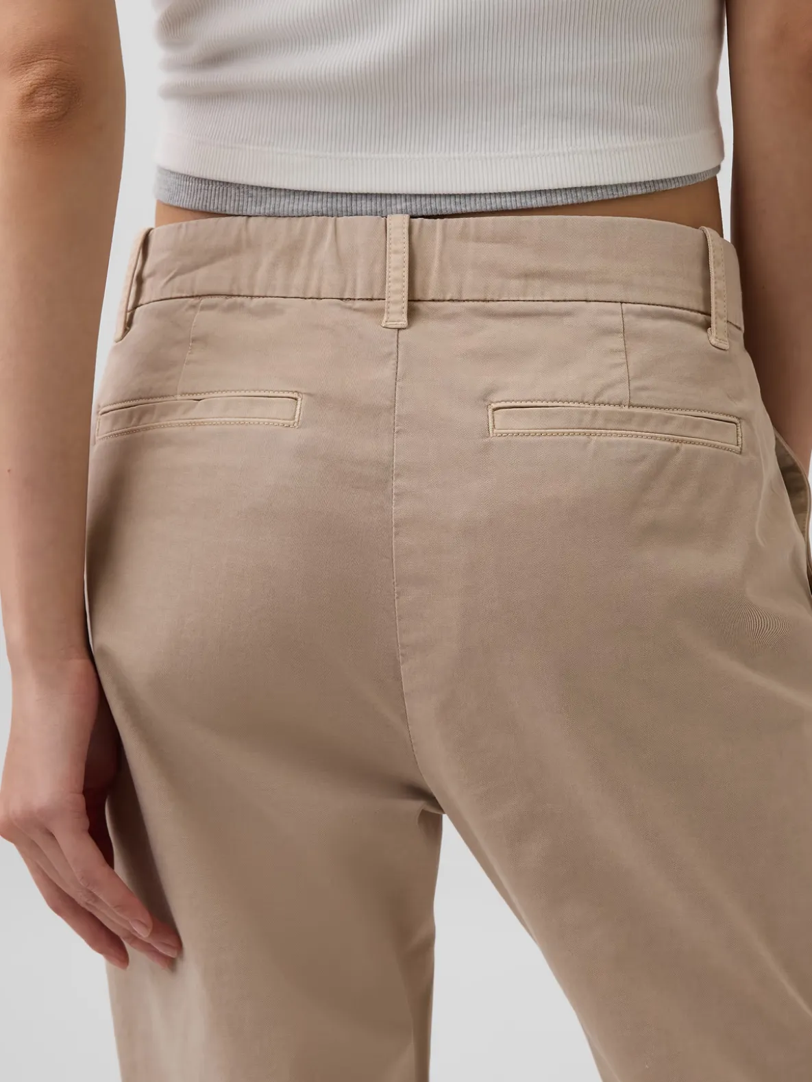 Mid Rise Khakis
