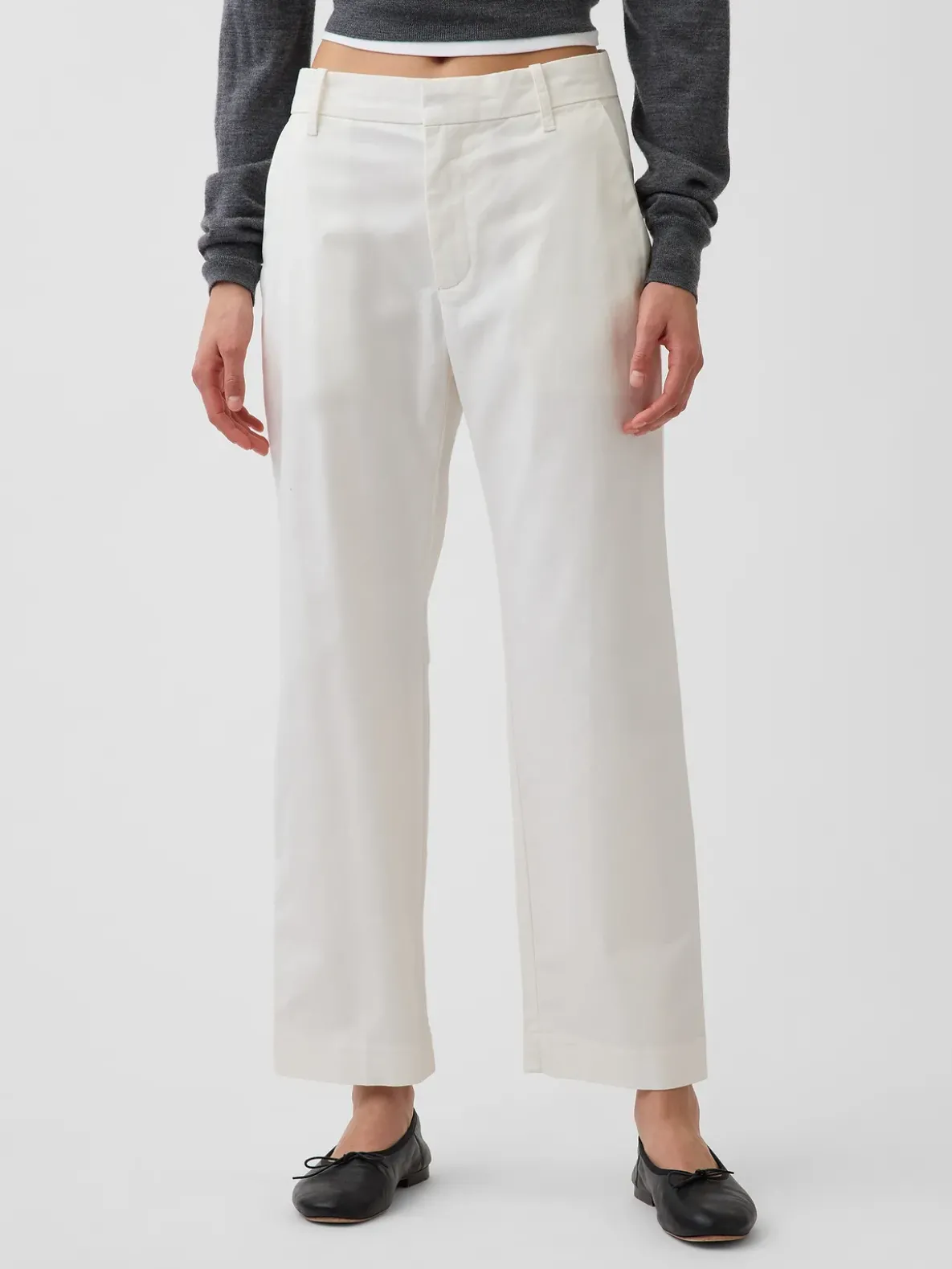 Mid Rise Khakis