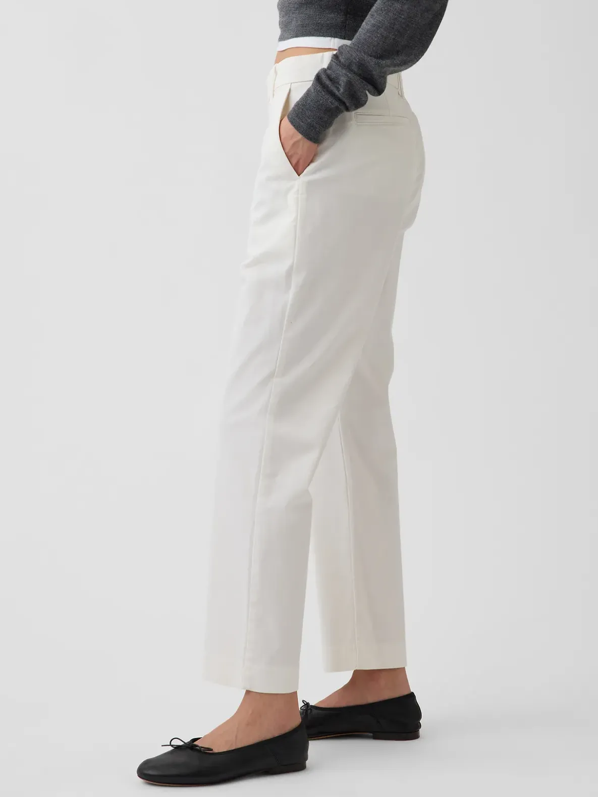 Mid Rise Khakis