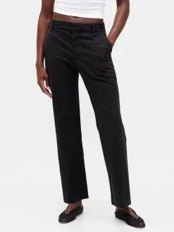 Mid Rise Khakis