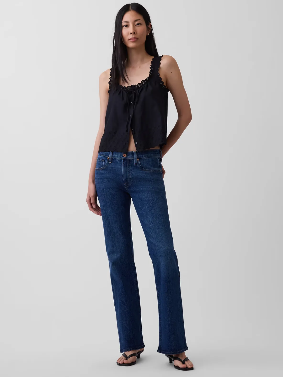 Mid Rise Relaxed Boot Jeans