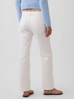 Mid Rise Relaxed Straight Jeans