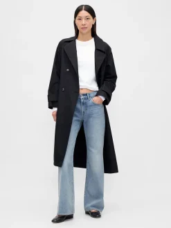 Mid Rise Rigid Relaxed Flare Jeans