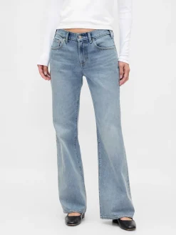 Mid Rise Rigid Relaxed Flare Jeans