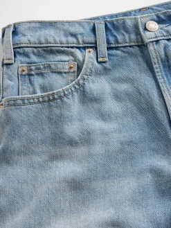 Mid Rise Rigid Relaxed Flare Jeans