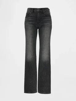 Mid Rise Rigid Relaxed Flare Jeans