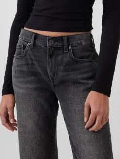 Mid Rise Rigid Relaxed Flare Jeans