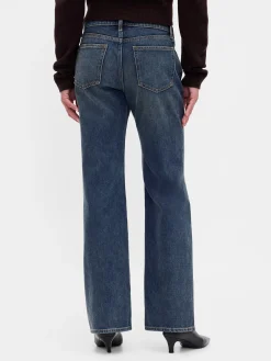Mid Rise Rigid Relaxed Flare Jeans
