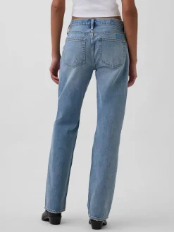 Mid Rise Rigid Relaxed Straight Jeans