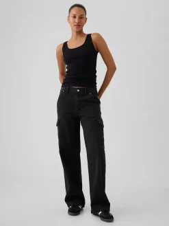 Mid Rise '90s Loose Cargo Jeans