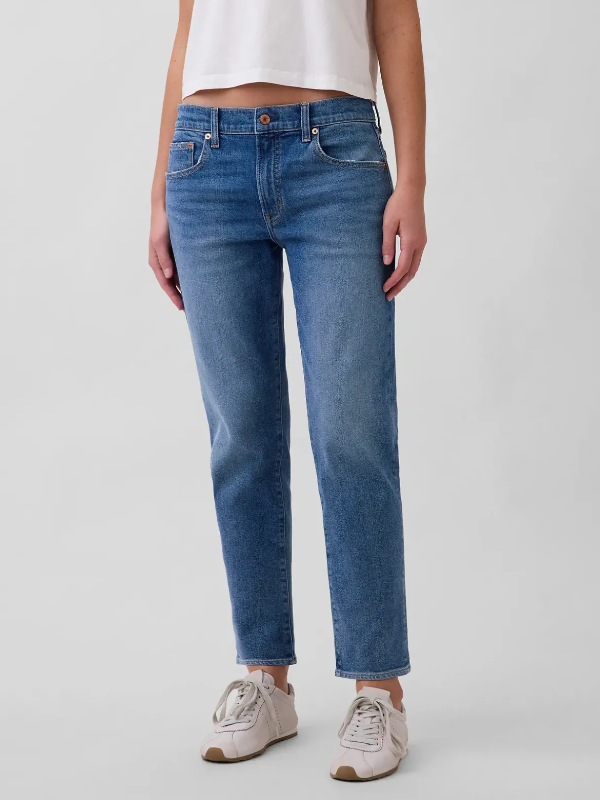 Mid Rise Slim Taper Jeans