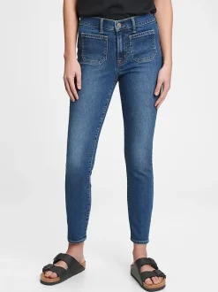 Mid Rise True Skinny Jeans
