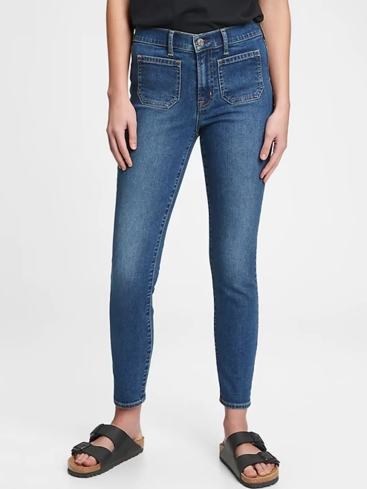 Mid Rise True Skinny Jeans