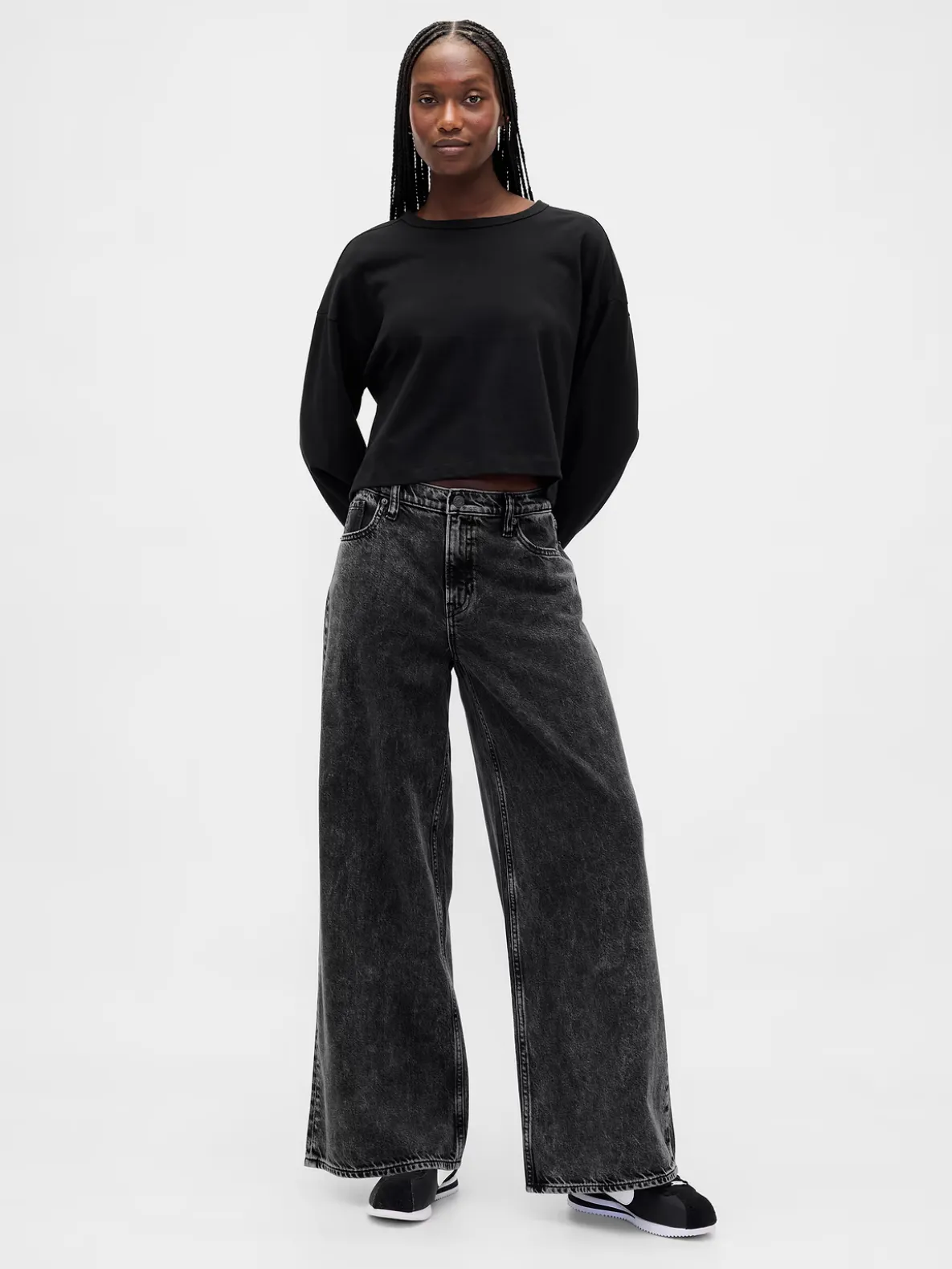 Mid Rise UltraSoft Baggy Jeans