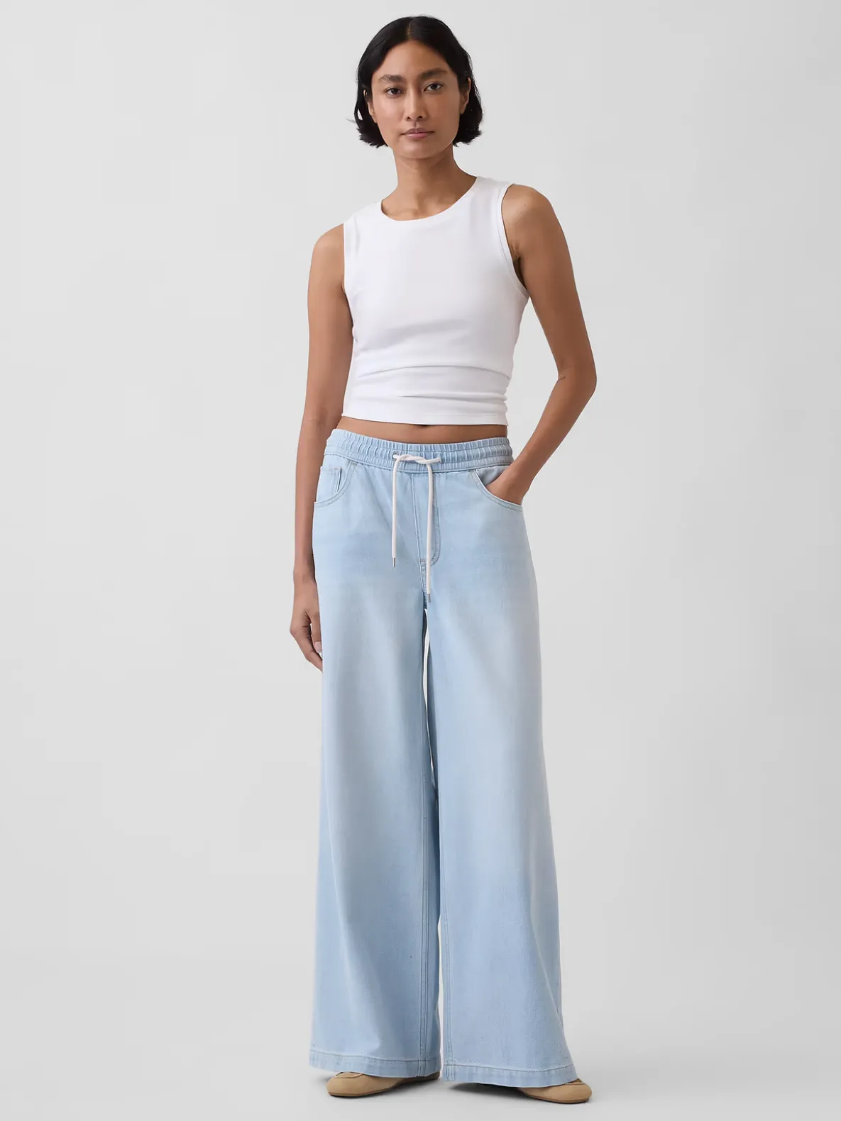 Mid Rise UltraSoft Easy Baggy Jeans