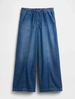 Mid Rise UltraSoft Easy Seamed Baggy Jeans