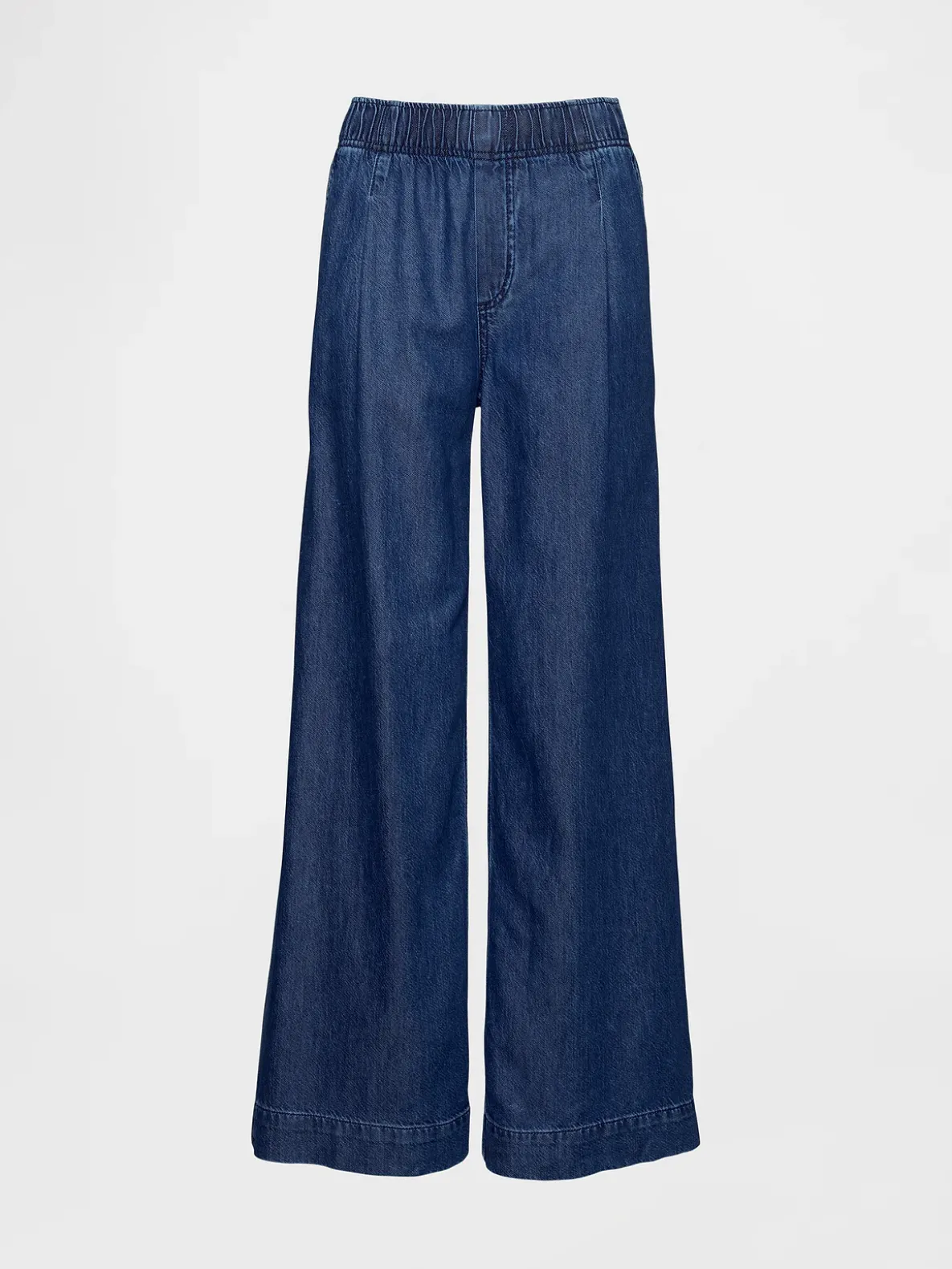 Mid Rise UltraSoft Pleated Baggy Jeans