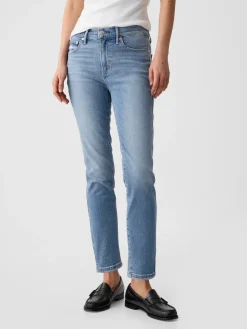 Mid Rise Vintage Slim Split-Hem Jeans