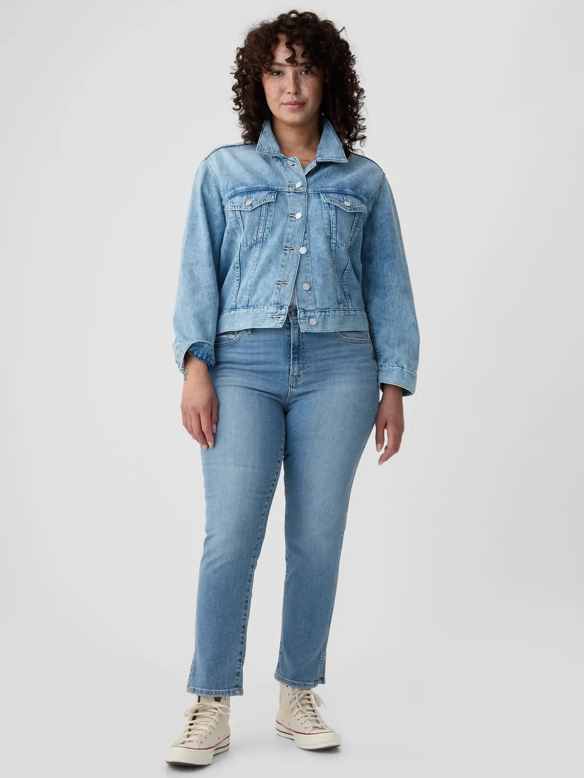 Mid Rise Vintage Slim Split-Hem Jeans